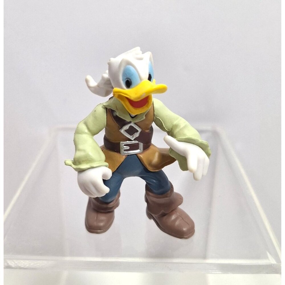 Donald Duck Pirates Of The Caribbean Jack Sparrow Figure PVC 2.5" Disney